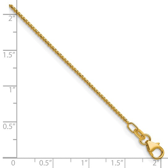 1.5mm Solid Gold Franco Chain Necklace