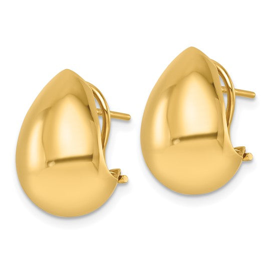 Teardrop Earrings - 18K Yellow Gold