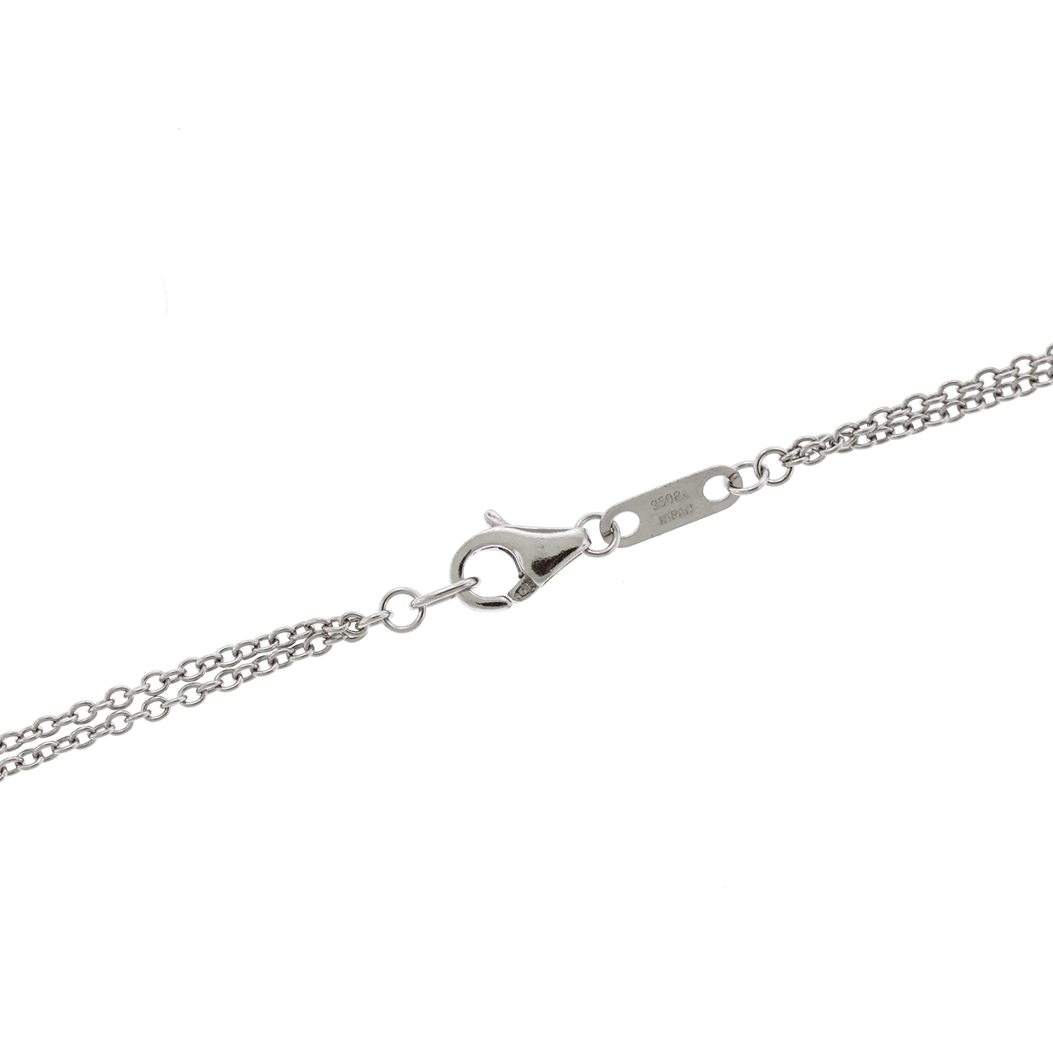 Two-Strand Circle Link Necklace - Platinum