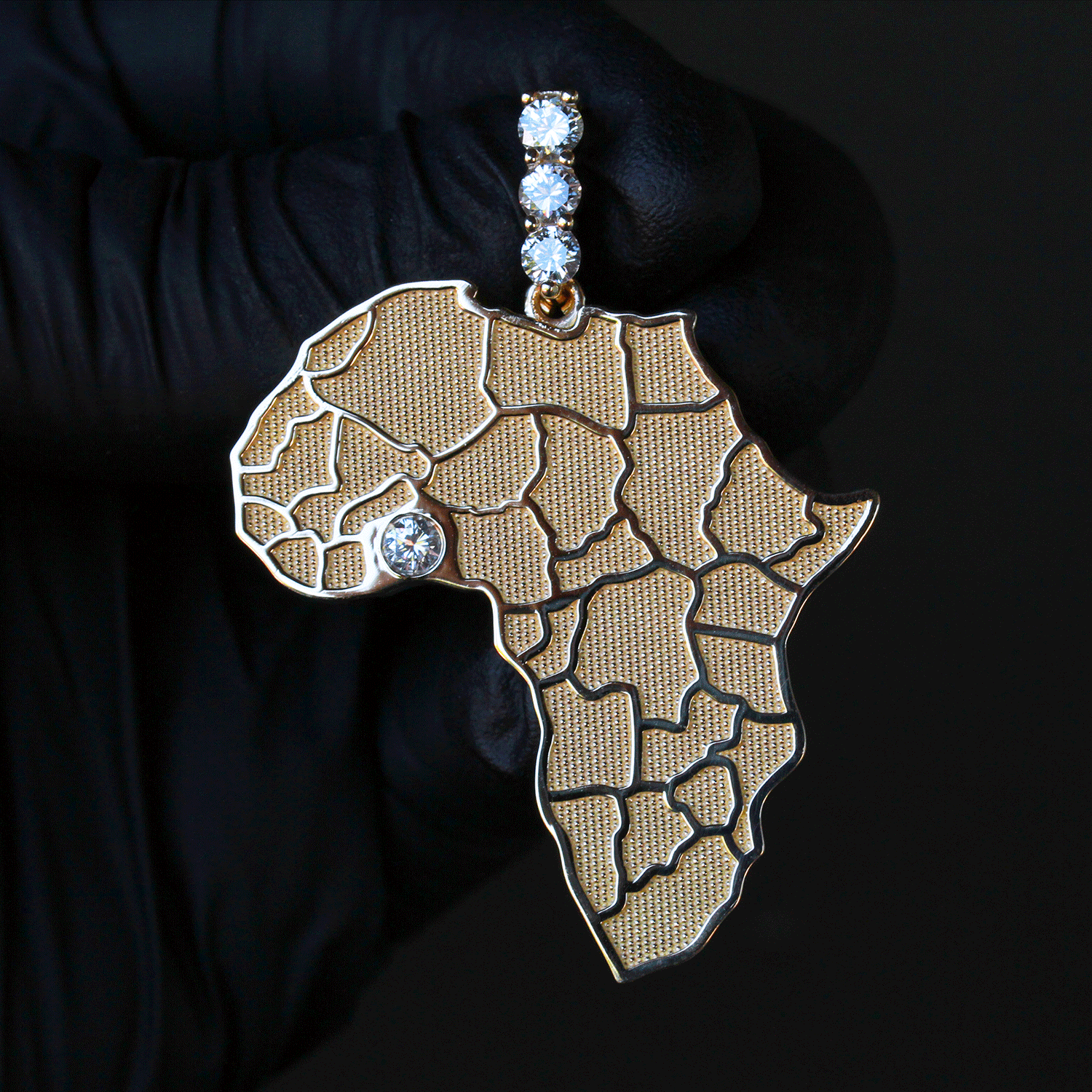 Custom Design Deposit - "Africa" Natural Diamond Pendant