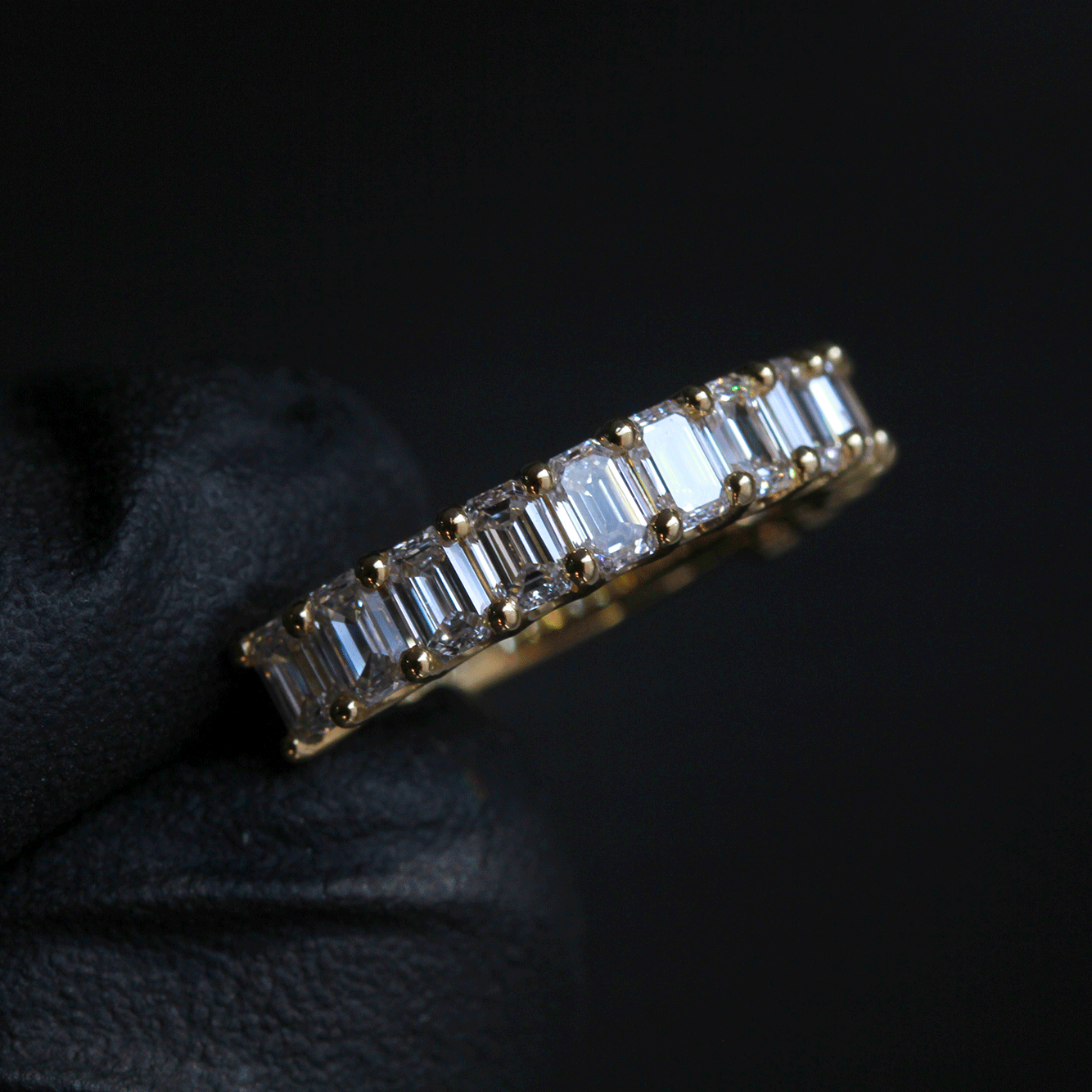 Custom Design Deposit - Half Eternity Natural Diamond Wedding Band