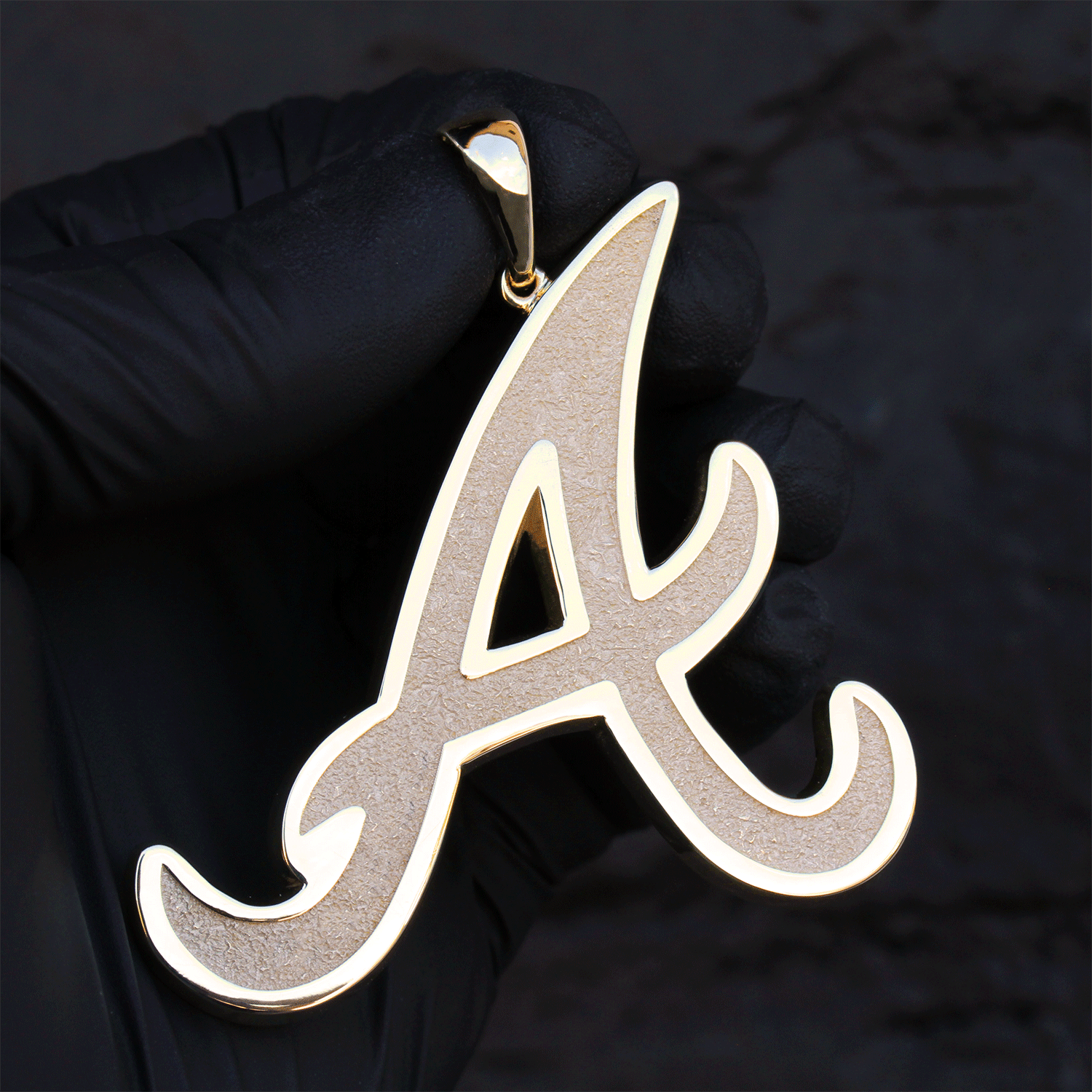 Custom Design Deposit - "A" Frosted Pendant