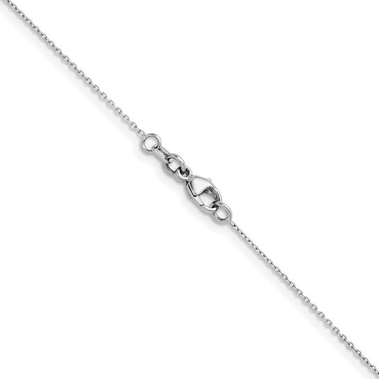 Bezel Set Natural Diamond Button Necklace - Platinum